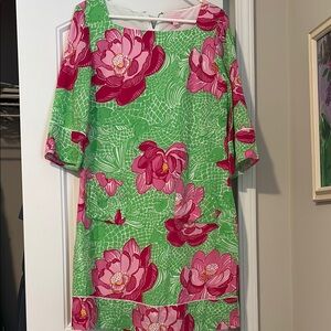 Lilly Pulitzer Pink Bell Sleeve Sheath Dress Resort Wear